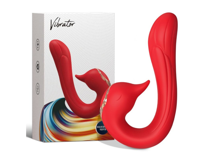 ARMONY - DELFIN VIBRATOR MULTIPOSITION & HEAT EFFECT RED