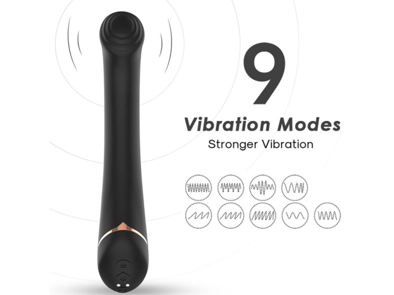 ARMONY - VIBRATOR FALT HEAD SILICONE BLACK