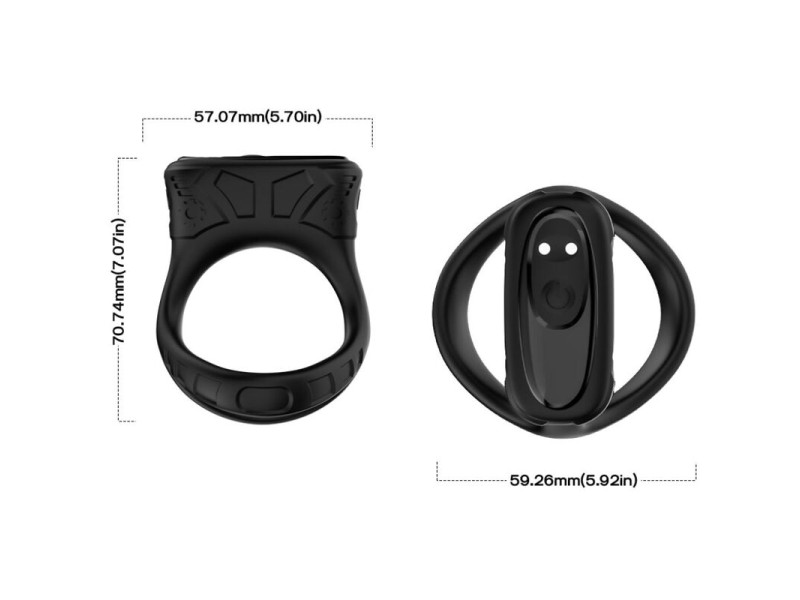 ARMONY - RING VIBRATOR & MULTIPOSITION BLACK