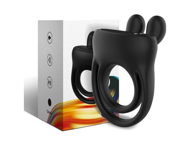 ARMONY - RING VIBRATOR RABBIT BLACK