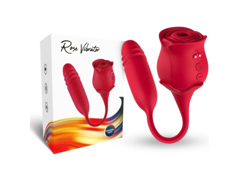 ARMONY - ROSEKNIGTH LICKING VIBRATING CLIT & VIBRATOR RED