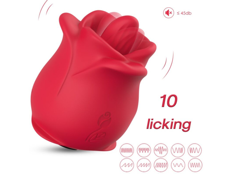 ARMONY - ROSE 10 MODES LICKING CLIT VIBRATOR RED