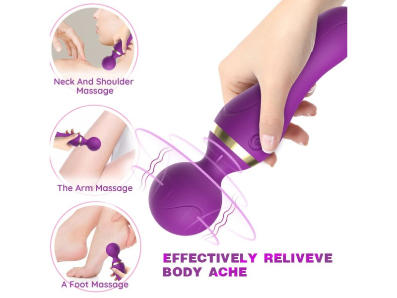 ARMONY - FREEZA MASSAGER & VIBRATOR SUPER FLEXIBLE HEAD PURPLE