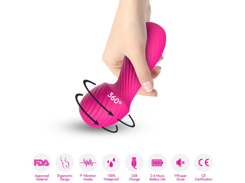 ARMONY - DAZZLE MASSAGER & VIBRATOR SMALL FUCHSIA