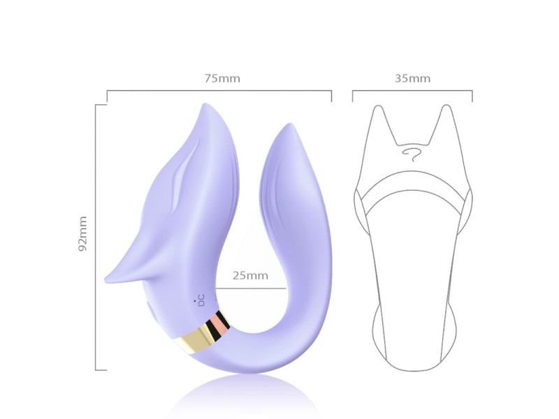 ARMONY - FOX VIBRATOR FOR COUPLES REMOTE CONTROL PURPLE