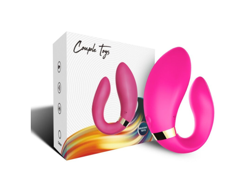 ARMONY - CRESCENT VIBRATOR FOR COUPLES REMOTE CONTROL FUCHSIA