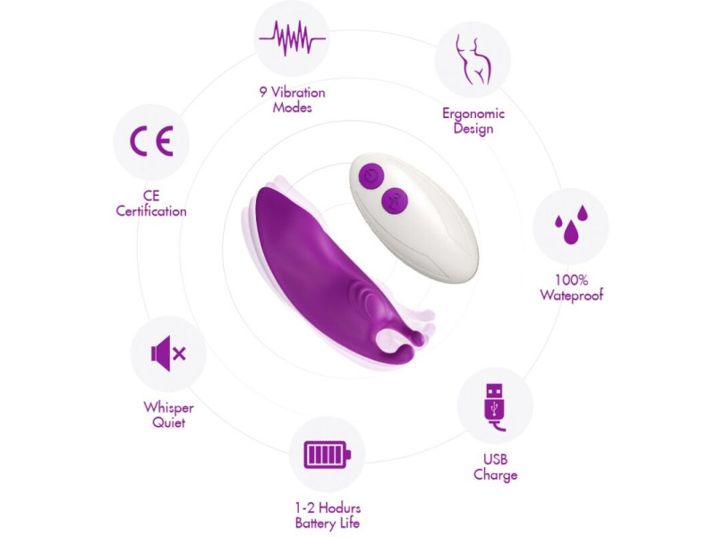 ARMONY - HONEYBEE WEARABLE PANTIES VIBRATOR G-SPOT REMOTE CONTROL FUCHSIA