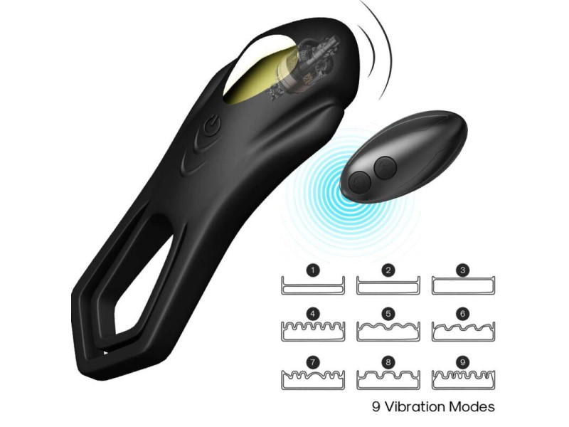 ARMONY - ROADSTER VIBRATOR DOUBLE RING REMOTE CONTROL BLACK