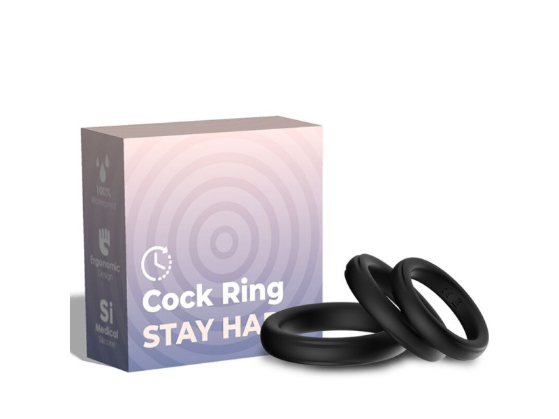 ARMONY - TRIPLE SILICONE RING BLACK