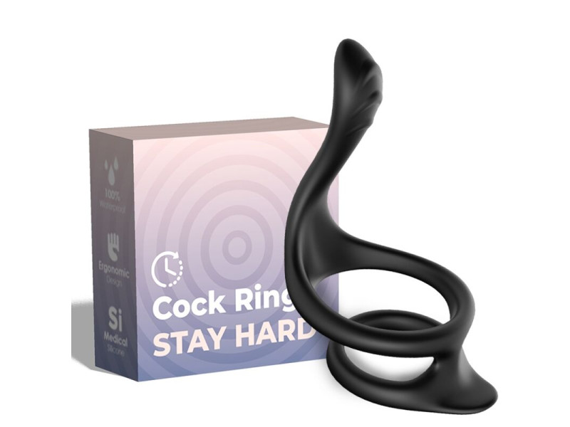 ARMONY - TAIL DOUBLE ANAL RING BLACK