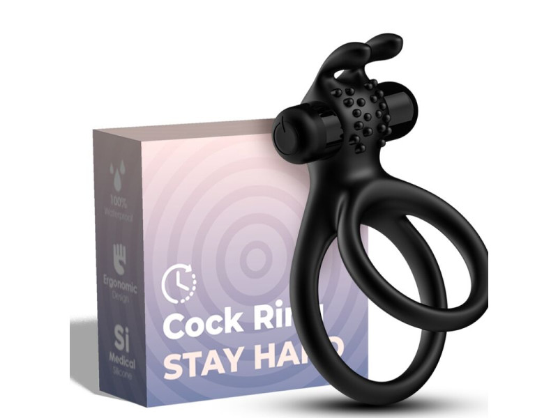 ARMONY - TRAVELER DOUBLE VIBRATOR RING FOR COUPLES RABBIT BLACK