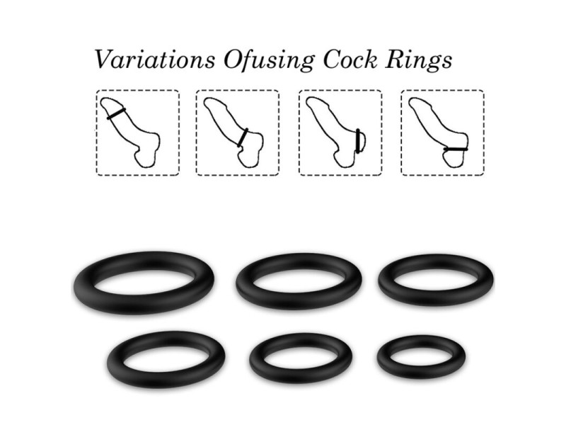 ARMONY - RINGS SILICONE BLACK