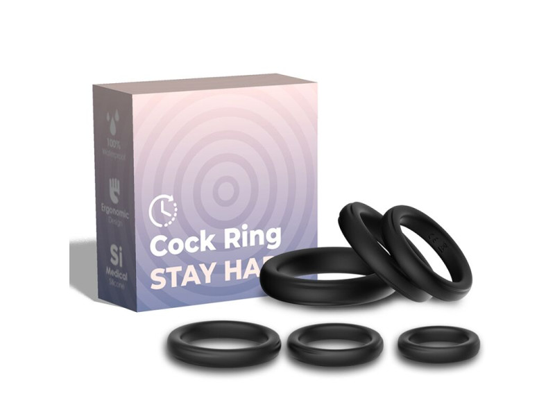 ARMONY - LOCK RINGS SILICONE BLACK