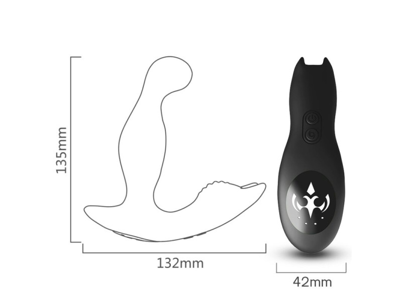 ARMONY - BAT KING VIBRATOR ANAL PROSTATE ROTATOR REMOTE CONTROL BLACK