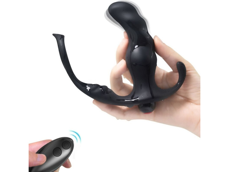 ARMONY - KNIGHT VIBRATOR ANAL PROSTATE & RING REMOTE CONTROL BLACK