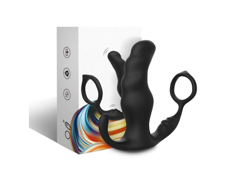 ARMONY - KNIGHT VIBRATOR ANAL PROSTATE & RING REMOTE CONTROL BLACK