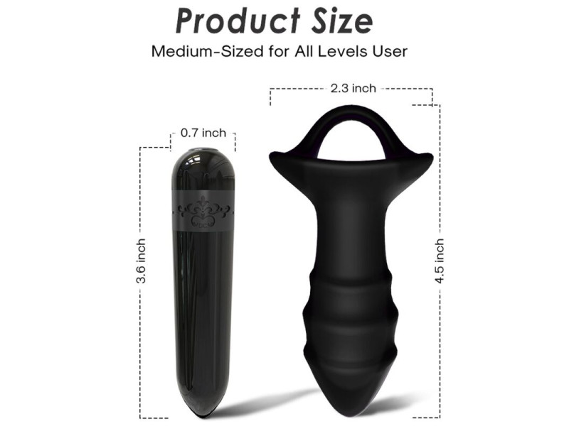 ARMONY - KYLIN FINGER VIBRATOR & ANAL PLUG REMOTE CONTROL BLACK