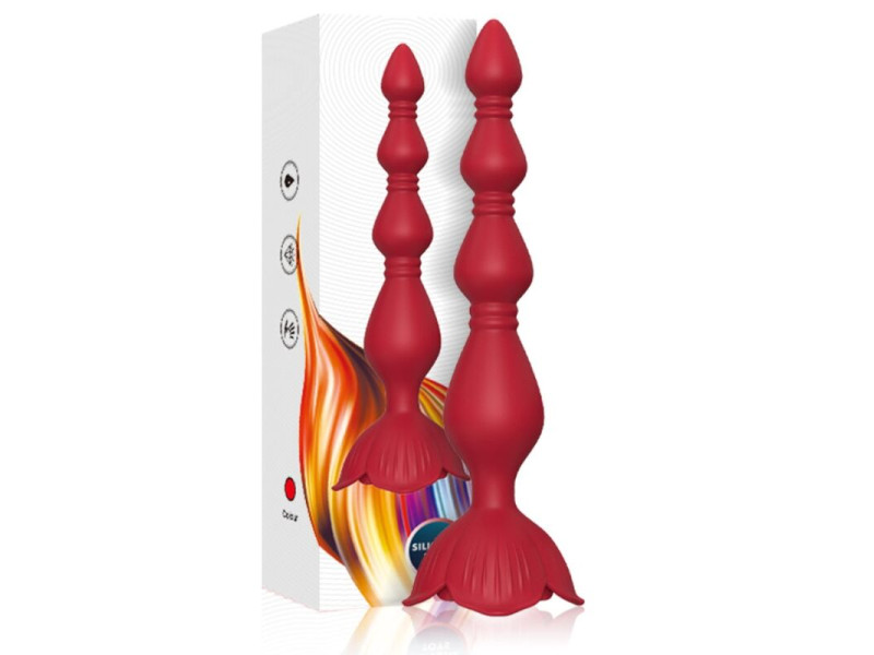 ARMONY - PINK VIBRATOR PAGODA & ANAL PLUG RED