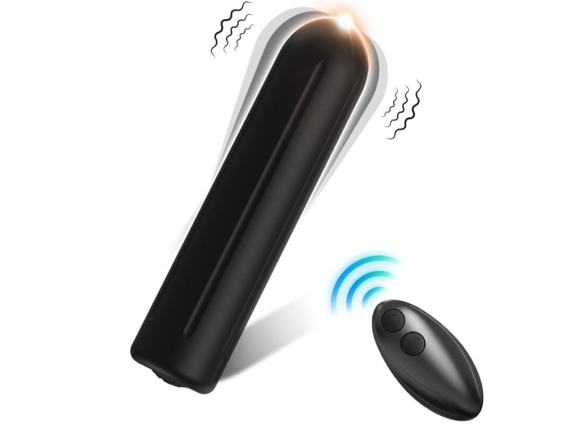 ARMONY - WARHEAD VIBRATOR BULLET REMOTE CONTROL BLACK 2 CM X 8.8 CM