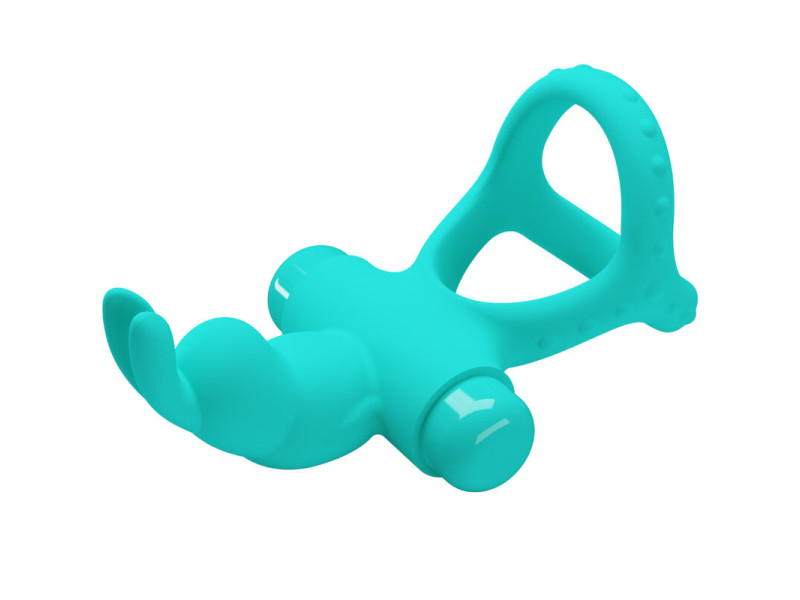 PRETTY LOVE - FIGGY GREEN RABBIT VIBRATOR RING