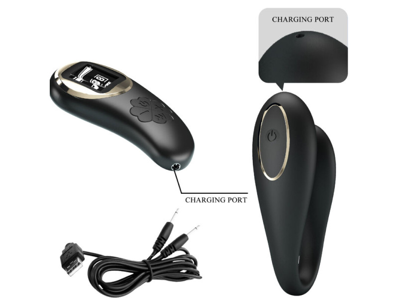 PRETTY LOVE - NATHAN DOUBLE PLEASURE VIBRATOR REMOTE CONTROL