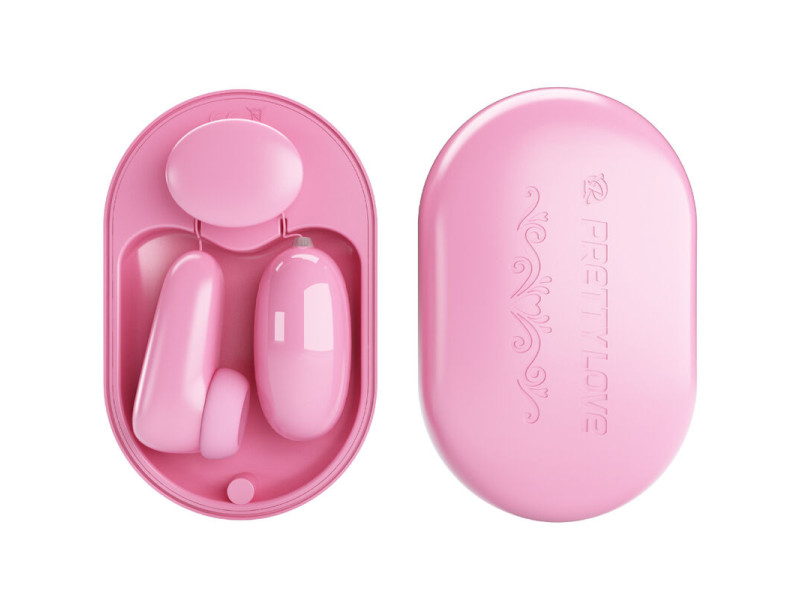 PRETTY LOVE - MAGIC BOX VIBRATING BULLET & PINK STIMULATOR