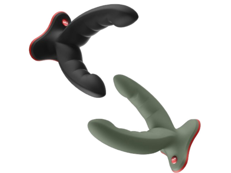 FUN FACTORY - RYDE DOUBLE DILDO & MASSAGER BLACK