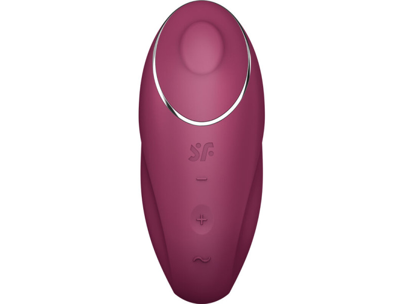 SATISFYER - TAP & CLIMAX 1 LAY-ON VIBRATOR RED