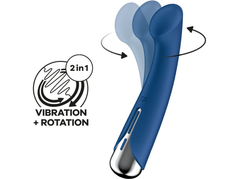 SATISFYER - SPINNING G-SPORT 1 ROTATOR VIBRATOR BLUE