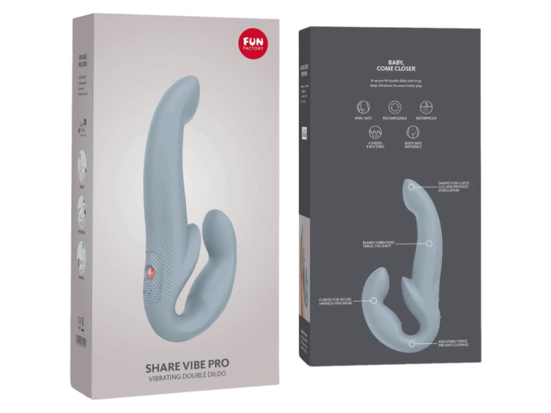 FUN FACTORY - SHARE VIBE PRO DOUBLE VIBRATOR GREY