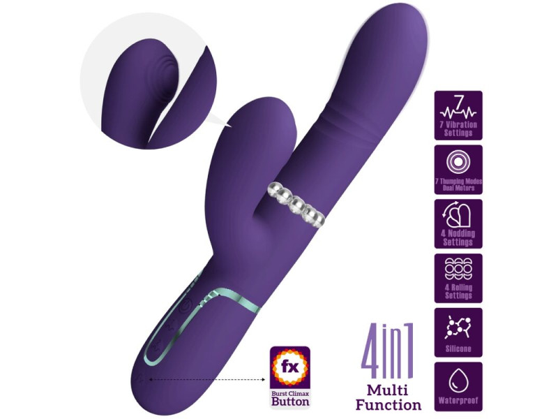 PRETTY LOVE - MULTIFUNCTION G-SPOT VIBRATOR PURPLE