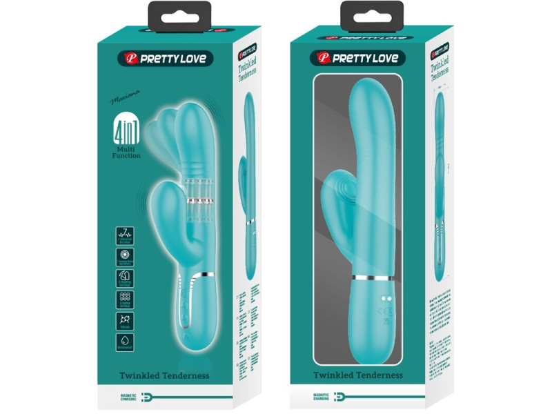 PRETTY LOVE - MULTIFUNCTION G-SPOT VIBRATOR AQUA GREEN