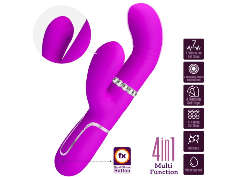 PRETTY LOVE - MULTIFUNCTION G-SPOT VIBRATOR FUCHSIA