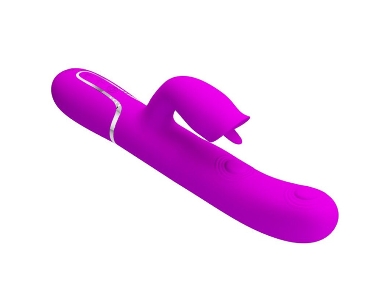 PRETTY LOVE - RABBIT VIBRATOR WITH LICKING FUCHSIA