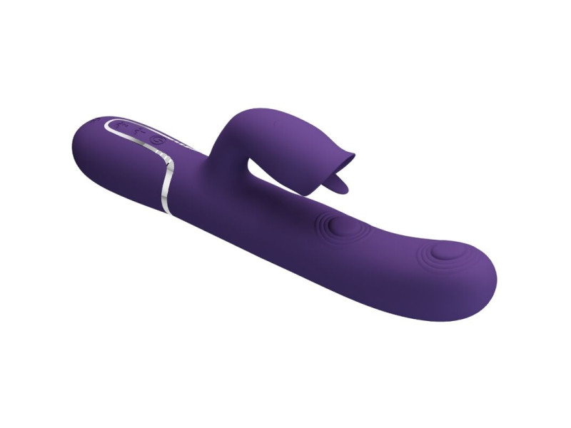 PRETTY LOVE - RABBIT VIBRATOR WITH LICKING PURPLE