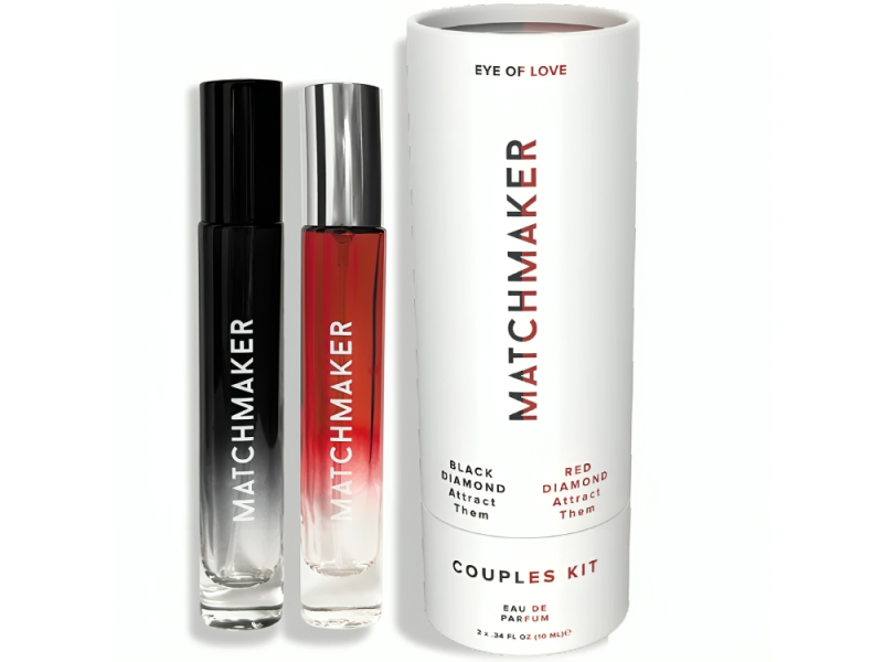 EYE OF LOVE - MATCHMAKER BLACK & RED DIAMOND COUPLES KIT PERFUME PHEROMONES 10 ML