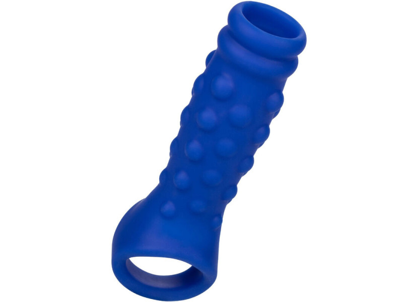 CALEXOTICS - ADMIRAL BEADED PENIS COVER LIQUID SILICONE BLUE