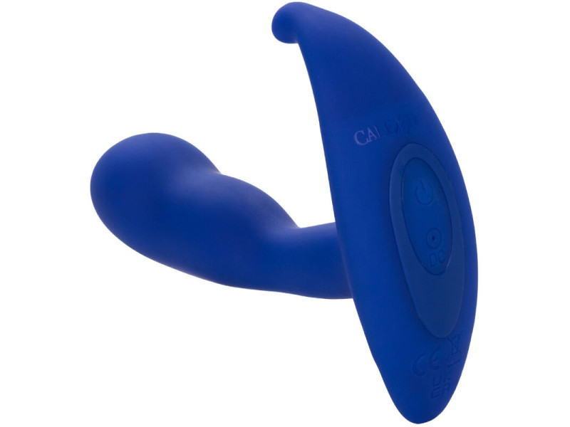 CALEXOTICS - ADMIRAL CURVED ANAL STIMULATOR & VIBRATOR BLUE