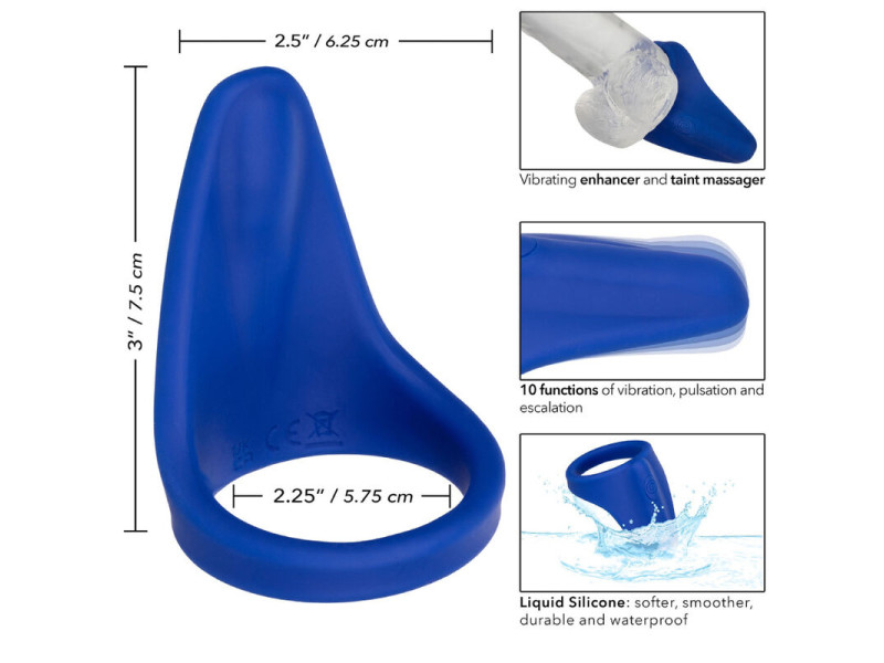 CALEXOTICS - ADMIRAL PERINEUM MASSAGER BLUE