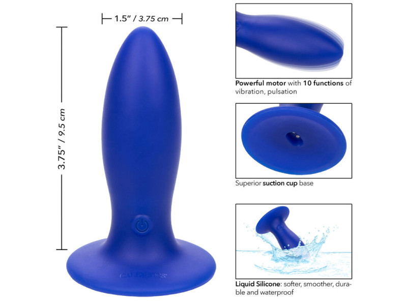 CALEXOTICS - ADMIRAL TORPEDO ANAL PLUG VIBRATOR BLUE