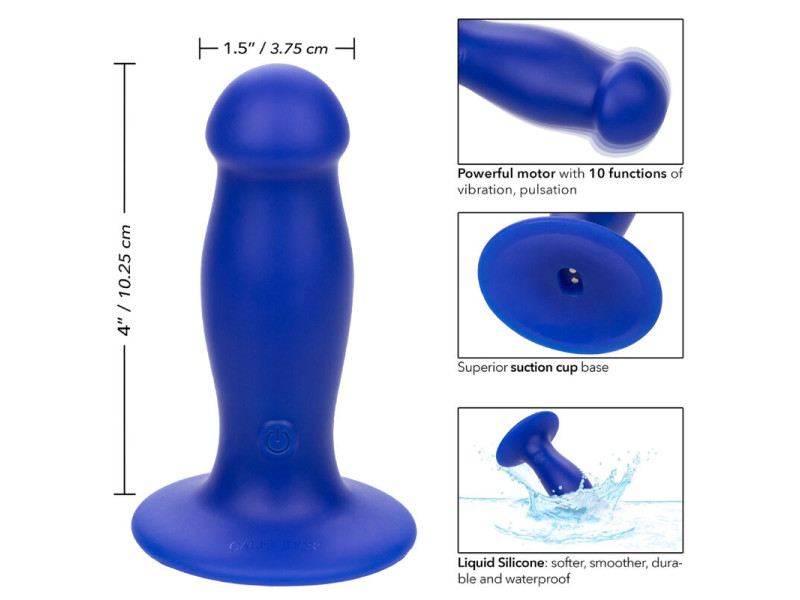 CALEXOTICS - ADMIRAL FIRST MATE ANAL PLUG VIBRATOR BLUE