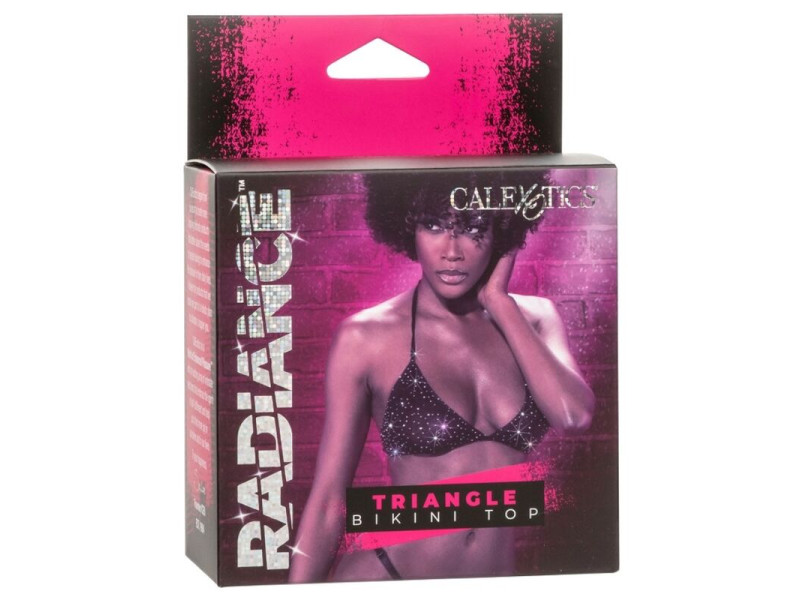 CALEXOTICS - RADIANCE TRIANGLE BIKINI TOP RHINE