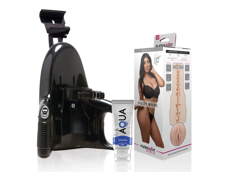 FLESHLIGHT - VIOLET MYERS WAIFU + UNIVERSAL LAUNCH + AQUA QUALITY LUBRICANT 50 ML