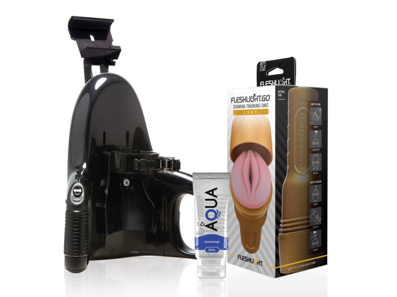 FLESHLIGHT - STAMINA GO TRAINING UNIT LADY + UNIVERSAL LAUNCH + AQUA QUALITY LUBRICANT 50 ML