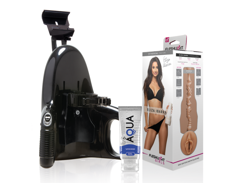 FLESHLIGHT - ELIZA IBARRA VAGINA + UNIVERSAL LAUNCH + AQUA QUALITY LUBRICANT 50 ML