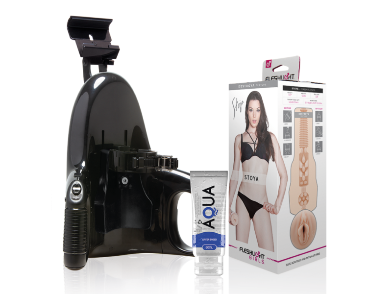 FLESHLIGHT - VAGINA STOYA DESTROYA + UNIVERSAL LAUNCH + AQUA QUALITY LUBRICANT 50 ML