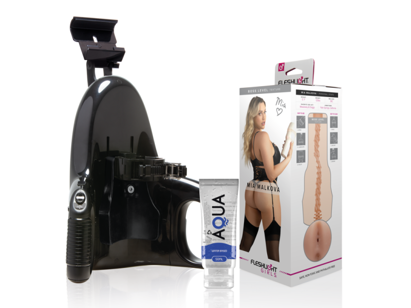 FLESHLIGHT - MIA MALKOVA BOSS LEVEL + UNIVERSAL LAUNCH + AQUA QUALITY LUBRICANT 50 ML