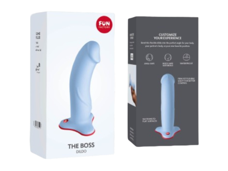 FUN FACTORY - THE BOSS REALISTIC DILDO DOVE BLUE