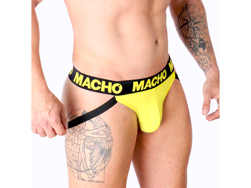 MACHO - MX25A JOCK LYCRA YELLOW S