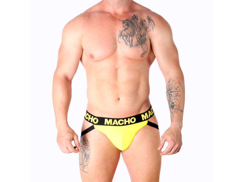 MACHO - MX25A JOCK LYCRA YELLOW L